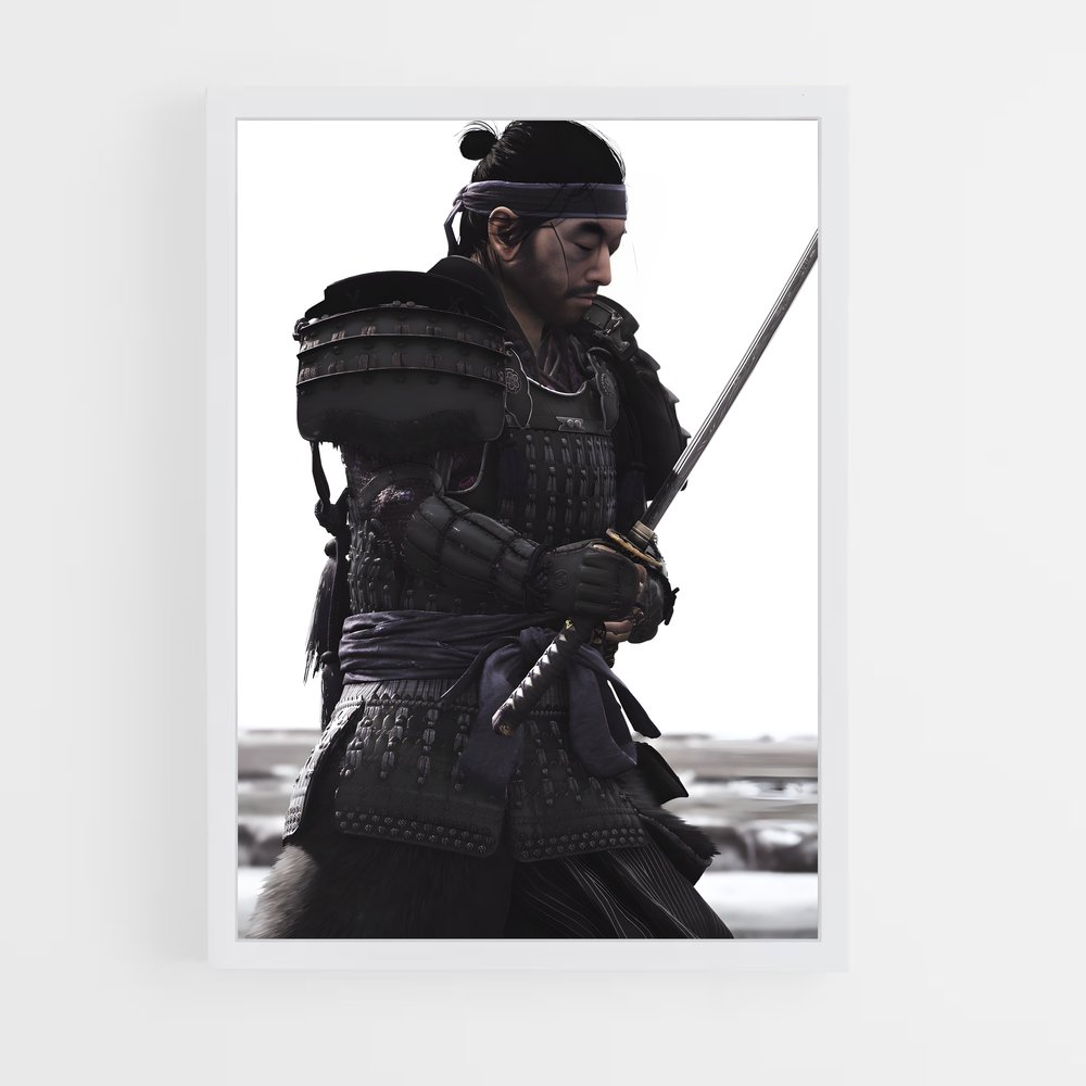 Poster Khotun le Samouraï – affiche Ghost of tsushima (vue 3)